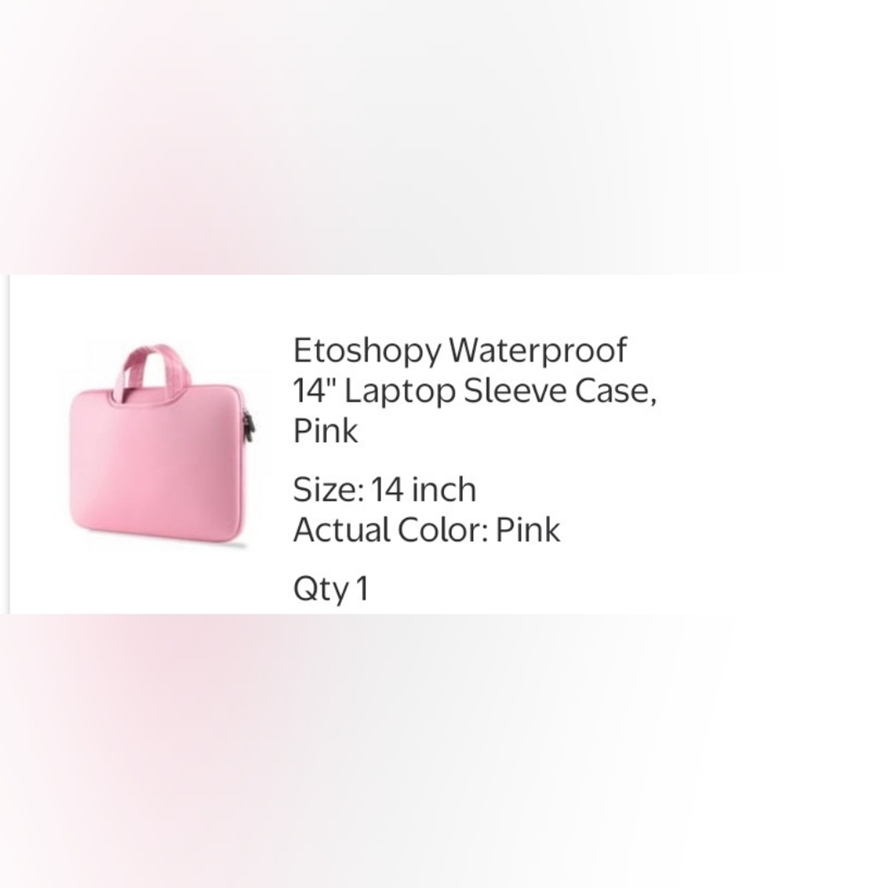 Pink Laptop Sleeve Case